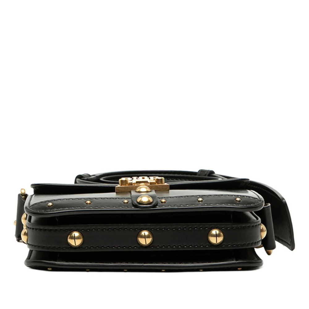 CHRISTIAN DIOR Black Leather Shoulder Bag - Picture 3 of 6